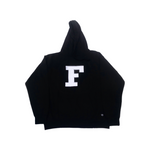 FRQNCY Black F Logo Hooded Sweater